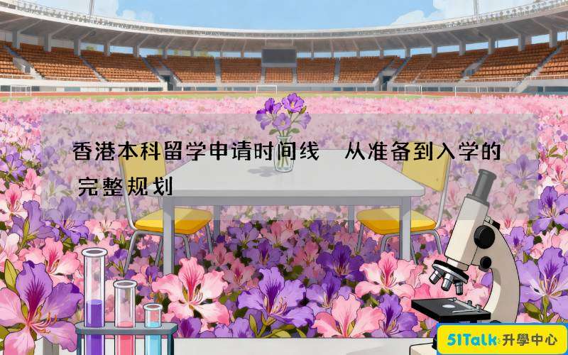 香港本科留学申请时间线 从准备到入学的完整规划